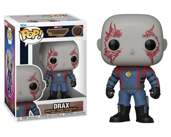 FUNKO POP! MARVEL: GUARDIANS OF THE GALAXY VOL.3 - DRAX #1204 BOBBLE-HEAD VINYL FIGURE