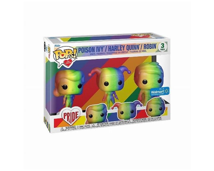 FUNKO POPS! WITH PURPOSE DC PRIDE: 3-PACK HEROES - POISON IVY, HARLEY QUINN, ROBIN (SPECIAL EDITION)
