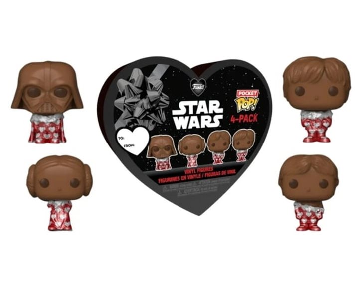FUNKO POCKET POP! 4-PACK: DISNEY STAR WARS - CHOCOLATE VALENTINES BOX VINYL FIGURES