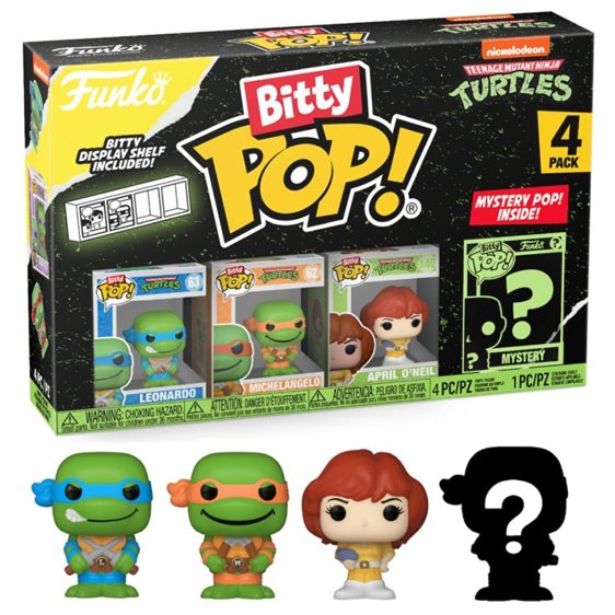 FUNKO BITTY POP! 4-PACK: TEENAGE MUTANT NINJA TURTLES - LEONARDO VINYL FIGURES