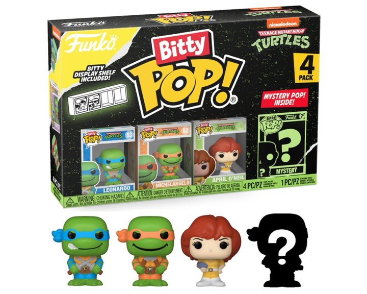 FUNKO BITTY POP! 4-PACK: TEENAGE MUTANT NINJA TURTLES - LEONARDO VINYL FIGURES