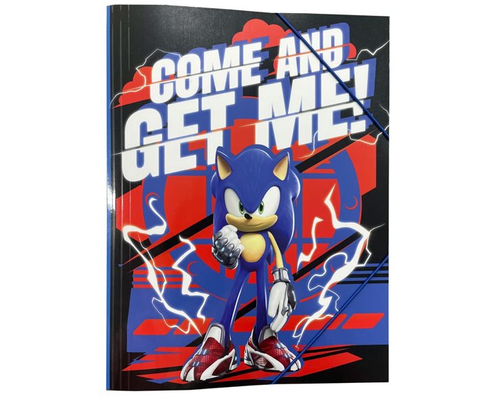Ντοσιέ Λάστιχο Α4 Gim Sonic Prime 334-84510