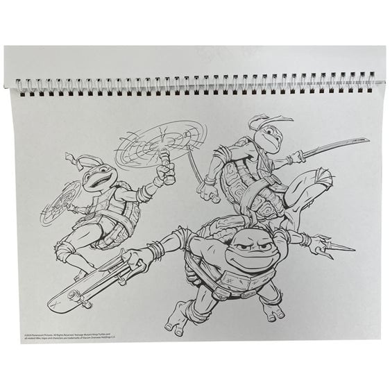 Μπλόκ Ζωγραφικής 23x33  Gim Ninja Turtles Movie 40Φ.Με Αυτοκόλλητα 334-27416