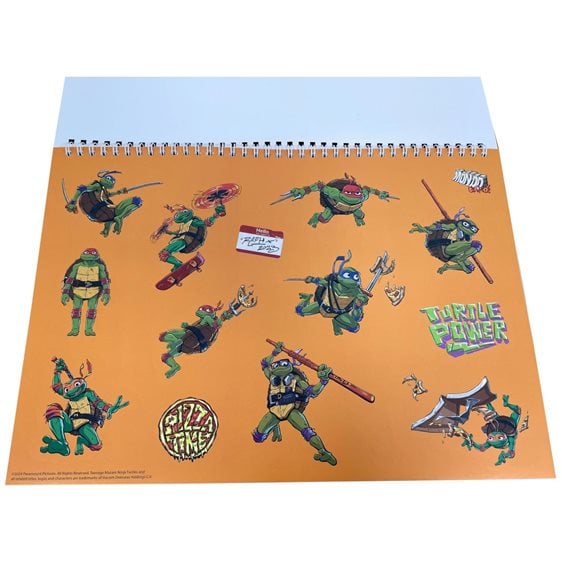 Μπλόκ Ζωγραφικής 23x33  Gim Ninja Turtles Movie 40Φ.Με Αυτοκόλλητα 334-27416