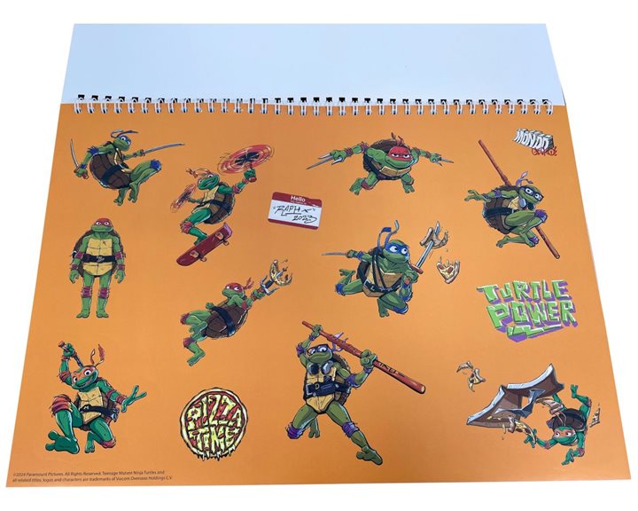 Μπλόκ Ζωγραφικής 23x33  Gim Ninja Turtles Movie 40Φ.Με Αυτοκόλλητα 334-27416