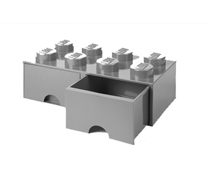 LEGO® ΚΟΥΤΙ ΑΠΟΘΗΚΕΥΣΗΣ ΟΡΘΟΓΩΝΙΟ ΓΚΡΙ ΣΥΡΤΑΡΩΤΟ - 40061740