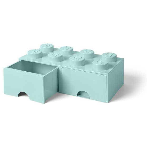 LEGO® ΚΟΥΤΙ ΑΠΟΘΗΚΕΥΣΗΣ ΟΡΘΟΓΩΝΙΟ ΓΑΛΑΖΙΟ (AQUA) ΣΥΡΤΑΡΩΤΟ - 40061742