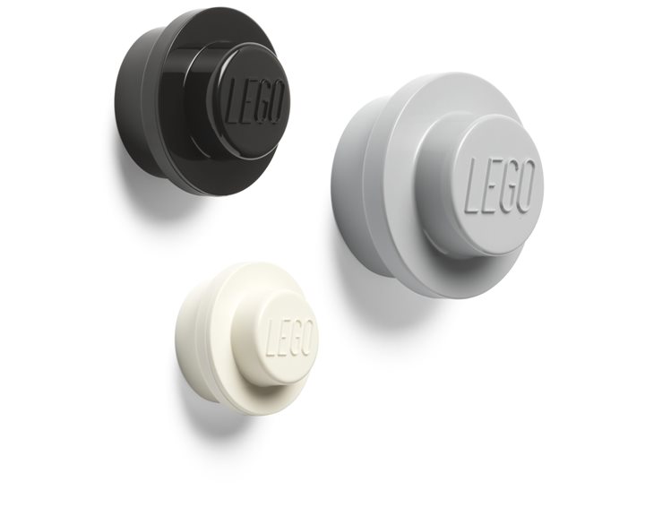 LEGO® ΣΕΤ ΚΡΕΜΑΣΤΡΕΣ ΤΟΙΧΟΥ (3 ΤΜΧ - ΓΚΡΙ-ΜΑΥΡΟ-ΑΣΠΡΟ) - 40161733