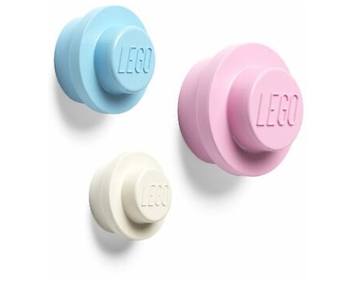 LEGO® ΣΕΤ ΚΡΕΜΑΣΤΡΕΣ ΤΟΙΧΟΥ (3 ΤΜΧ - ΓΑΛΑΖΙΟ-ΡΟΖ-ΑΣΠΡΟ) - 40161736
