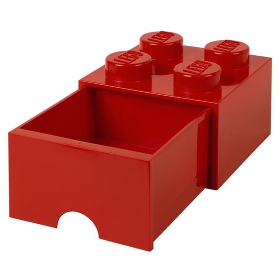 LEGO® ΚΟΥΤΙ ΑΠΟΘΗΚΕΥΣΗΣ ΤΕΤΡΑΓΩΝΟ ΚΟΚΚΙΝΟ ΣΥΡΤΑΡΩΤΟ - 40051730