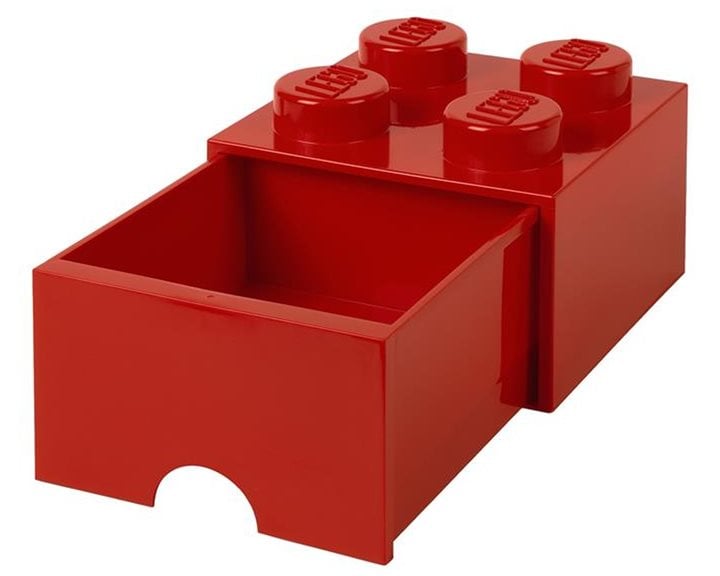LEGO® ΚΟΥΤΙ ΑΠΟΘΗΚΕΥΣΗΣ ΤΕΤΡΑΓΩΝΟ ΚΟΚΚΙΝΟ ΣΥΡΤΑΡΩΤΟ - 40051730