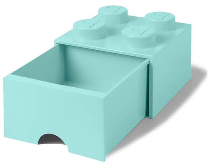 LEGO® ΚΟΥΤΙ ΑΠΟΘΗΚΕΥΣΗΣ ΤΕΤΡΑΓΩΝΟ ΓΑΛΑΖΙΟ (AQUA) ΣΥΡΤΑΡΩΤΟ - 40051742
