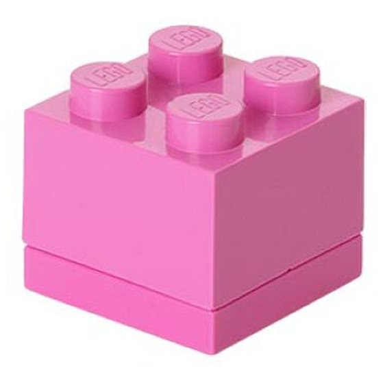LEGO® ΚΟΥΤΙ ΑΠΟΘΗΚΕΥΣΗΣ ΤΕΤΡΑΓΩΝΟ MINI ΕΝΤΟΝΟ ΡΟΖ - 40111739