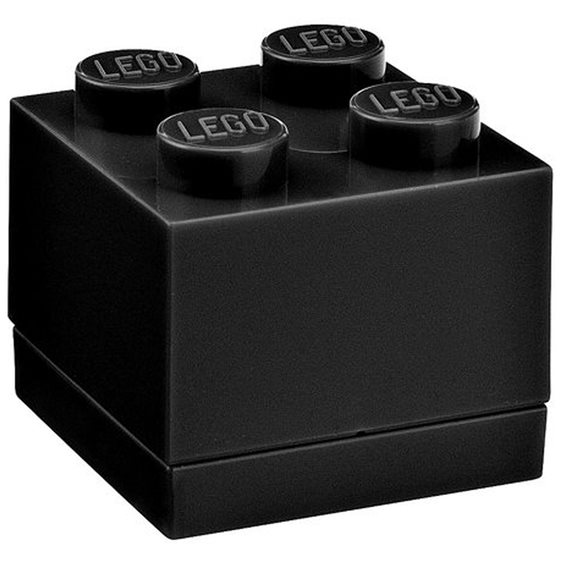 LEGO® ΚΟΥΤΙ ΑΠΟΘΗΚΕΥΣΗΣ ΤΕΤΡΑΓΩΝΟ MINI ΜΑΥΡΟ - 40111733