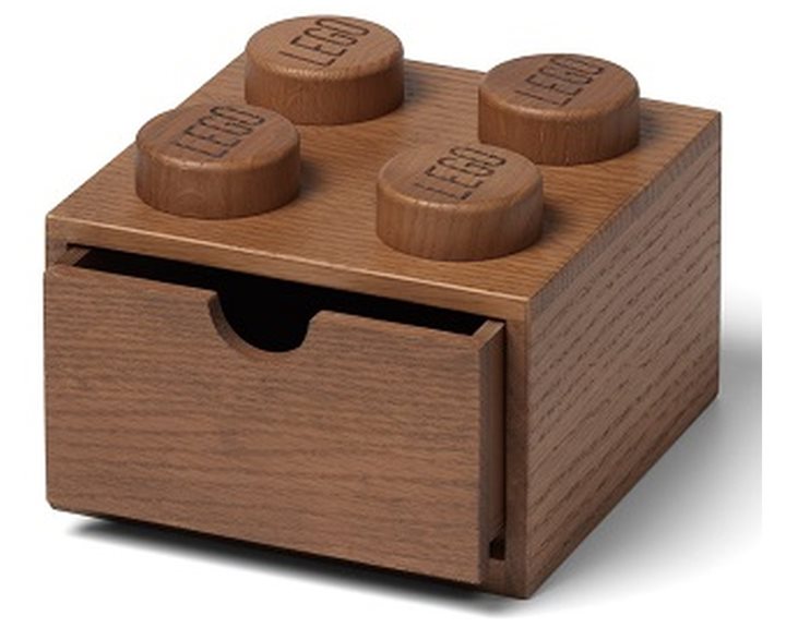 LEGO® ΞΥΛΙΝΟ ΚΟΥΤΙ ΤΕΤΡΑΓΩΝΟ ΣΥΡΤΑΡΩΤΟ OAK DARK STAINED - 40200902