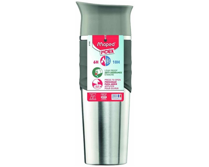 Παγούρι Maped Picnic Ανοξείδωτο 320ml Γκρι 871905