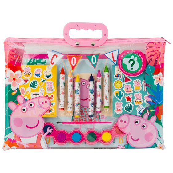 ΣΕΤ ΖΩΓΡΑΦΙΚΗΣ ΔΙΑΦΑΝΗ ΤΣΑΝΤΑ PEPPA PIG