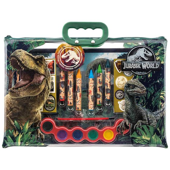 ΣΕΤ ΖΩΓΡΑΦΙΚΗΣ ΔΙΑΦΑΝΗ ΤΣΑΝΤΑ - JURASSIC WORLD