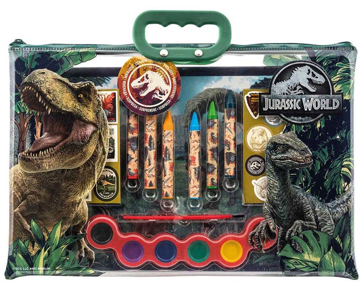 ΣΕΤ ΖΩΓΡΑΦΙΚΗΣ ΔΙΑΦΑΝΗ ΤΣΑΝΤΑ - JURASSIC WORLD