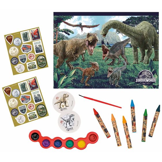 ΣΕΤ ΖΩΓΡΑΦΙΚΗΣ ΔΙΑΦΑΝΗ ΤΣΑΝΤΑ - JURASSIC WORLD