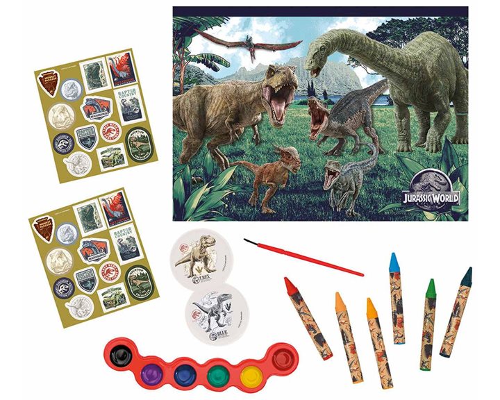 ΣΕΤ ΖΩΓΡΑΦΙΚΗΣ ΔΙΑΦΑΝΗ ΤΣΑΝΤΑ - JURASSIC WORLD