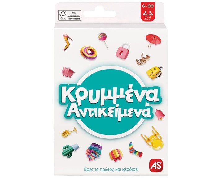 As company AS Games Παιχνίδι Με Κάρτες Κρυμμένα Αντικείμενα Για Ηλικίες 6-99 Χρονών Και 2-4 Παίκτες 1040-21409