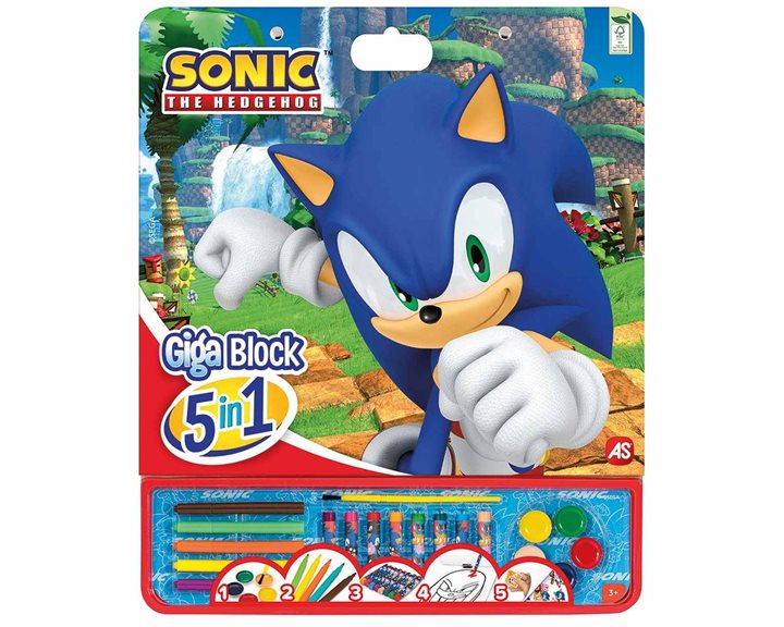 ΣΕΤ ΖΩΓΡΑΦΙΚΗΣ GIGA BLOCK 5 IN 1: SONIC THE HEDGEHOG