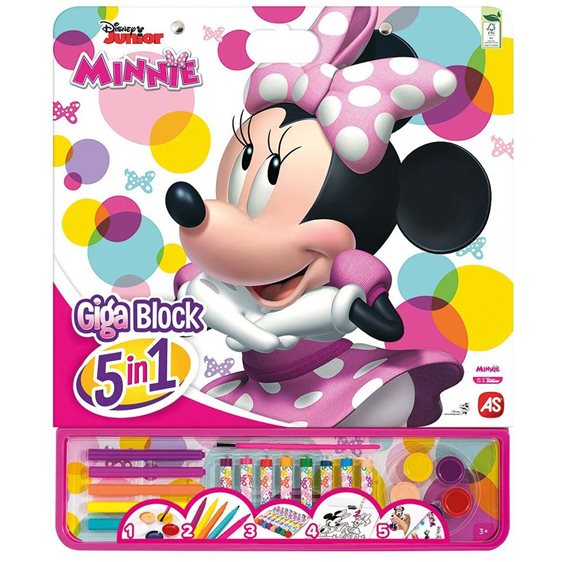 ΣΕΤ ΖΩΓΡΑΦΙΚΗΣ GIGA BLOCK 5 IN 1 MINNIE DOODLE FUN