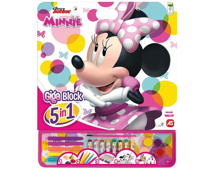 ΣΕΤ ΖΩΓΡΑΦΙΚΗΣ GIGA BLOCK 5 IN 1 MINNIE DOODLE FUN