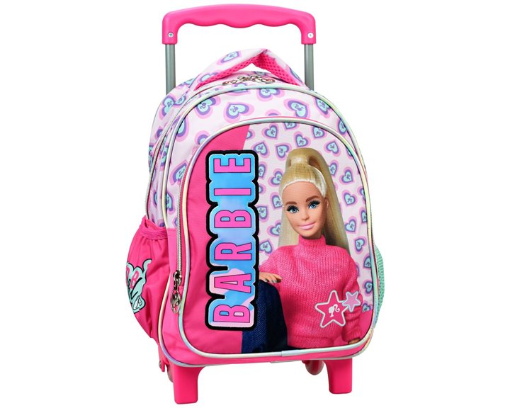 Σακίδιο Τρόλει Νηπιαγωγείου Gim Barbie Holographic 349-86072