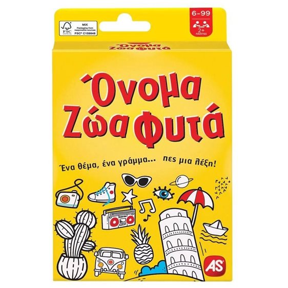 As company Παιχνίδι Με Κάρτες Όνομα Ζώα Φυτά Για Ηλικίες 6+ Χρονών Και 2+ Παίκτες 1040-21405