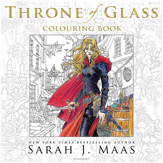 THRONE OF GLASS COLOURING BOOK PB