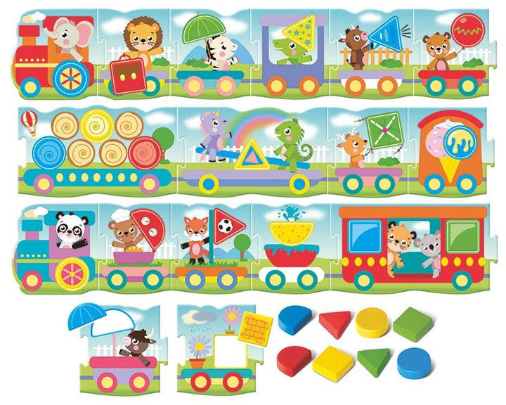 ΕΞΥΠΝΟΥΛΗΣ BABY MONTESSORI: ΤΡΕΝΑΚΙ ΜΕ ΣΧΗΜΑΤΑ - ΤΡΕΝΑΚΙ ΜΕ ΣΧΗΜΑΤΑ