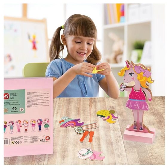 MAGNET BOX FANTASY DREAMS : DRESS-UP 46 (ΕΚΠΑΙΔΕΥΤΙΚΟΙ ΞΥΛΙΝΟΙ ΜΑΓΝΗΤΕΣ)