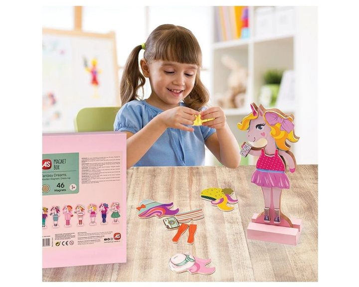 MAGNET BOX FANTASY DREAMS : DRESS-UP 46 (ΕΚΠΑΙΔΕΥΤΙΚΟΙ ΞΥΛΙΝΟΙ ΜΑΓΝΗΤΕΣ)
