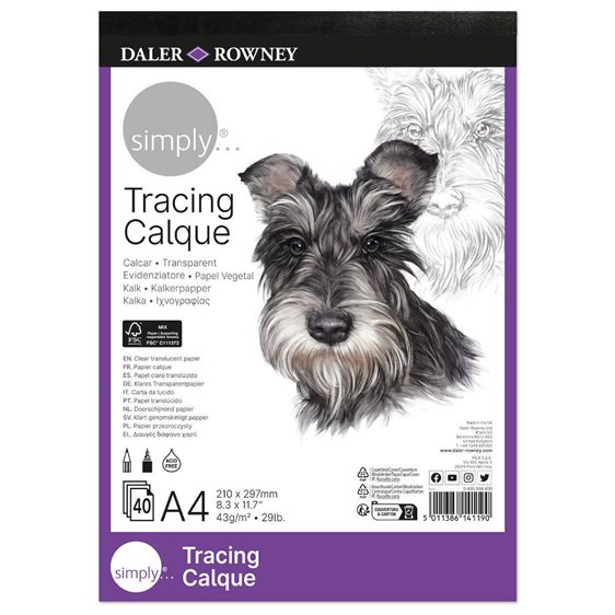 Simply Tracing Calque Χαρτι Α4 43gr 40 Φυλλα
