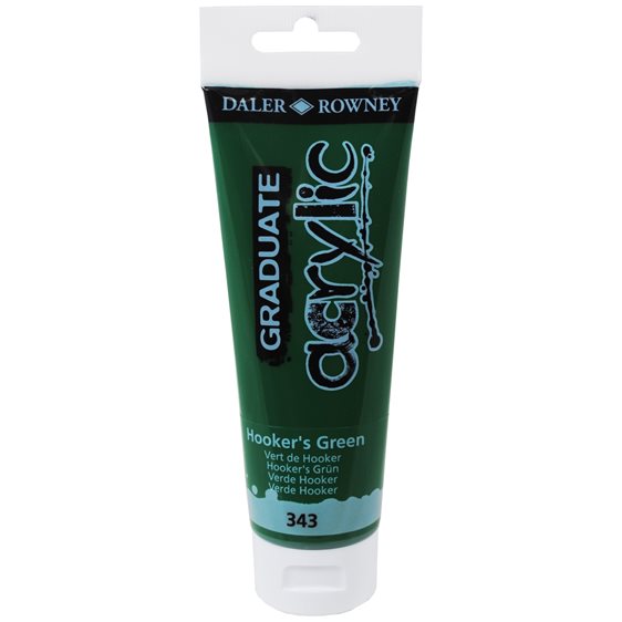 Ακρυλικό Χρώμα Daller Rowney 120ml 343 Hookers Green  123120343