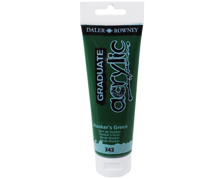 Ακρυλικό Χρώμα Daller Rowney 120ml 343 Hookers Green  123120343