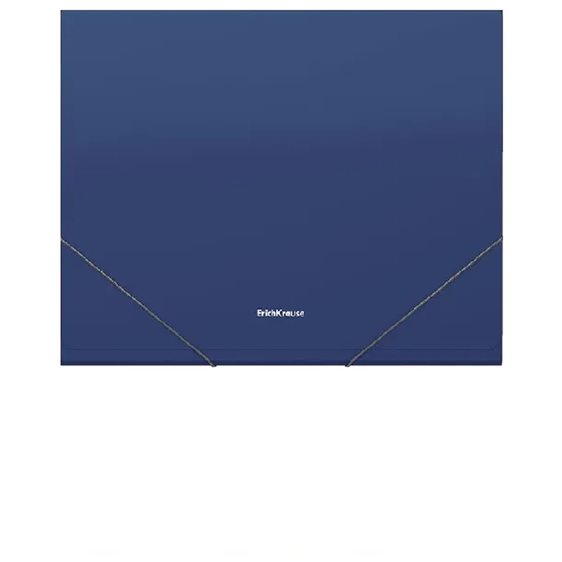 Γραμματιοθήκη Erichkrause με Λάστιχο  Α4 12θ Matt Classic Blue 59250