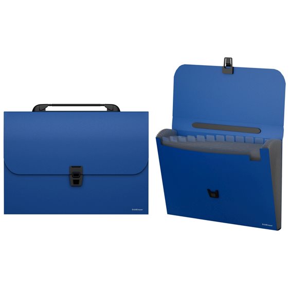 Γραμματιοθήκη Erichkrause ΜΕ Χερούλι Α4 12θ Matt Classic Blue 50438