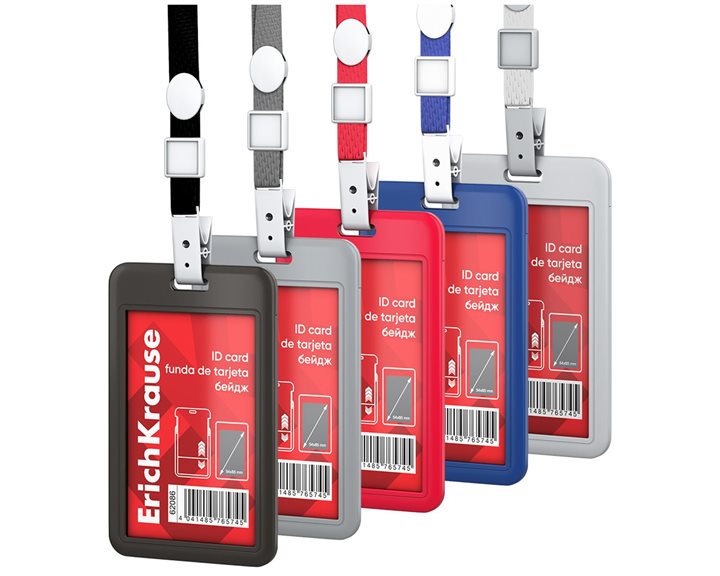 Κονκάρδα Erichkrause με Υφασμάτινο Λουράκι Hard Plastic ABC 54x85mm 62086