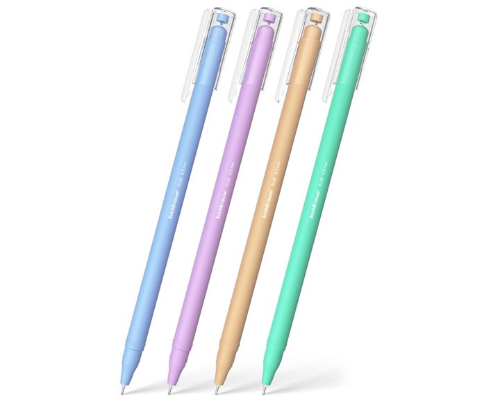 Στυλό ErichKrause Ballpoint Slim Touch Pastel Bloom 0.7 Blue 61047