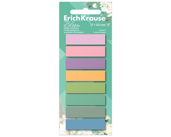 Σελιδοδείκτες ErichKrause Pastel Bloom 12x45mm 160φ. 8colors 61560