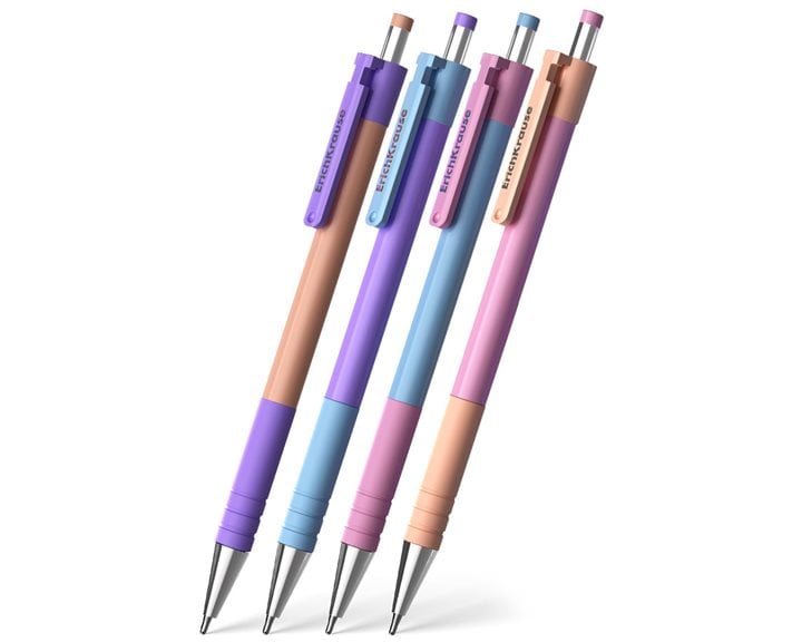 Στυλό ErichKrause Retractable Ballpoint MC-5 Matic & Grip 0.7 Blue 61092