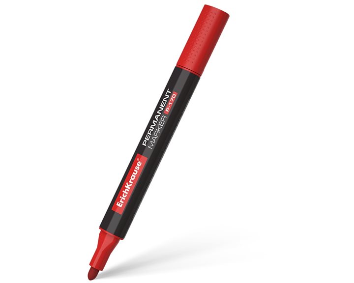 Μαρκαδόρος Ανεξίτηλος ErichKrause 2mm P-170 Red 7310