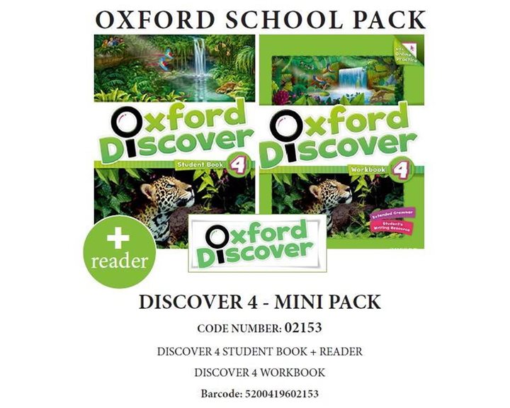 OXFORD DISCOVER 4 PACK MINI (SB + WB + READER) - 02153