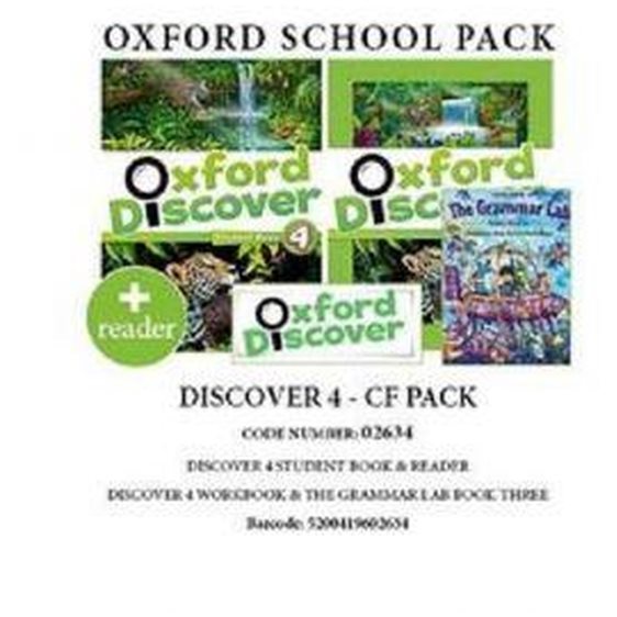 OXFORD DISCOVER 4 PACK CF (INCL. SB + WB + GRAMMAR LAB 3) - 02634