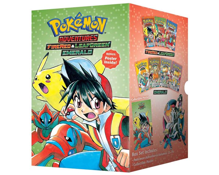 POKEMON ADVENTURES FIRERED   LEAFGREEN / EMERALD BOX SET