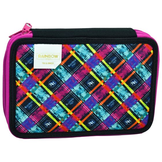 Κασετίνα Gim Διπλή Γεμάτη Rainbow High Glitter 363-51100