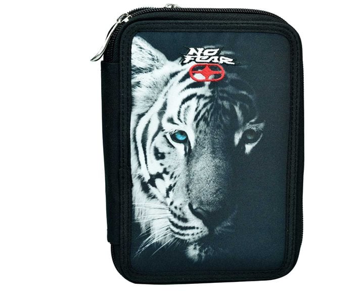 Κασετίνα Διπλή Γεμάτη BMU No Fear Dark Tiger 348-25100